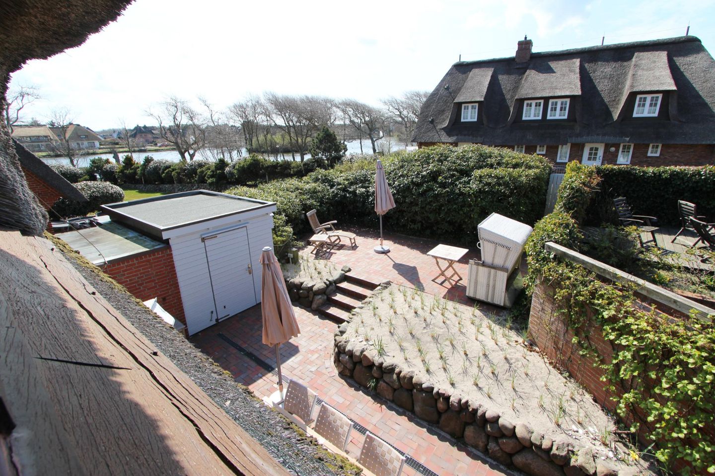 COZY COTTAGE am Dorfteich - Bi Kiar 2a Wenningstedt - Gartenblick