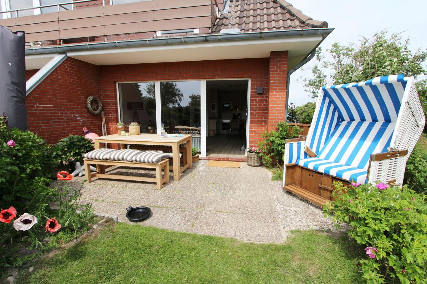 Moin August - Osetal 10, App. 1 Wenningstedt - Terrasse