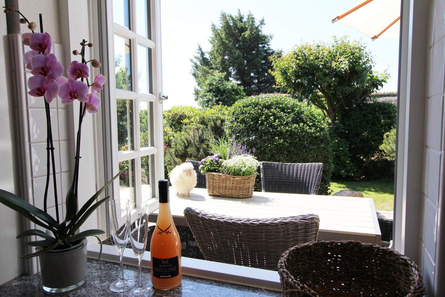 Landhaus Braderup - Braderuper Str. 14 Wenningstedt - Gartenblick