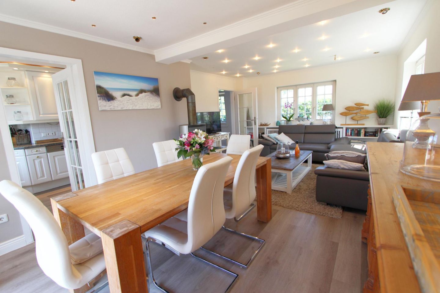 Landhaus Braderup - Braderuper Str. 14 Wenningstedt - Wohnzimmer