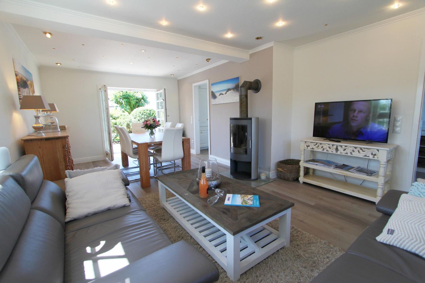 Landhaus Braderup - Braderuper Str. 14 Wenningstedt - Wohnzimmer