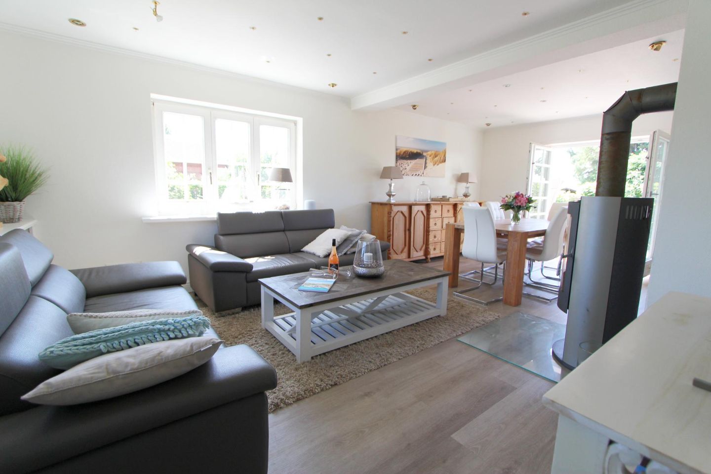 Landhaus Braderup - Braderuper Str. 14 Wenningstedt - Wohnzimmer