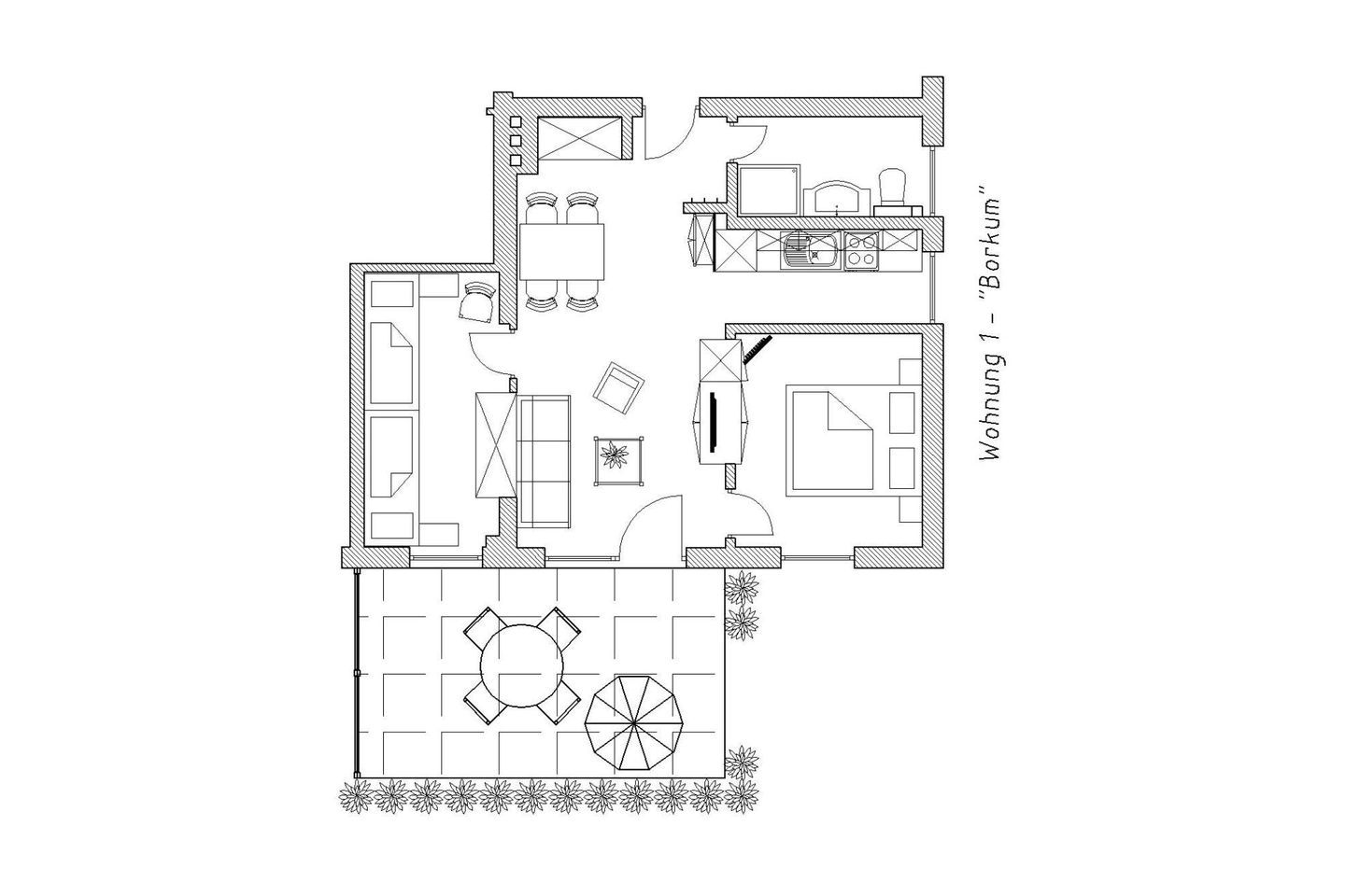 Haus Südereck Typ Borkum Whg. 1 Neuharlingersiel - 