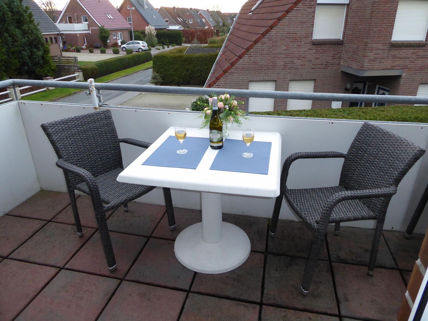  Ferienwohnung Königsberger Str. 18OG Carolinensiel - Balkon