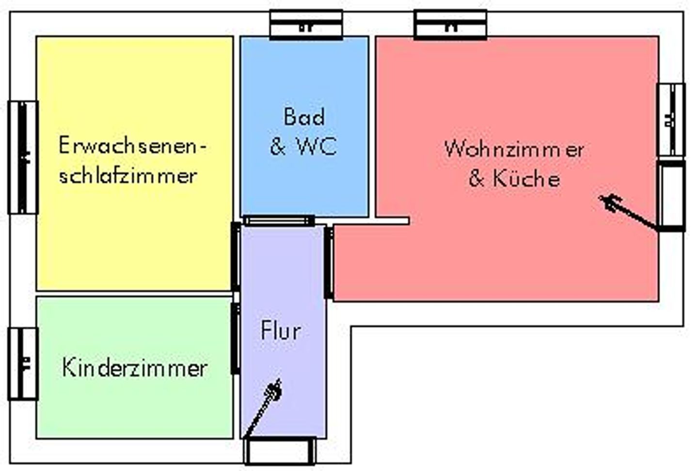 Haus Sielblick Mühlenstrich 1a Wohnung 4 Neuharlingersiel - Grundriss