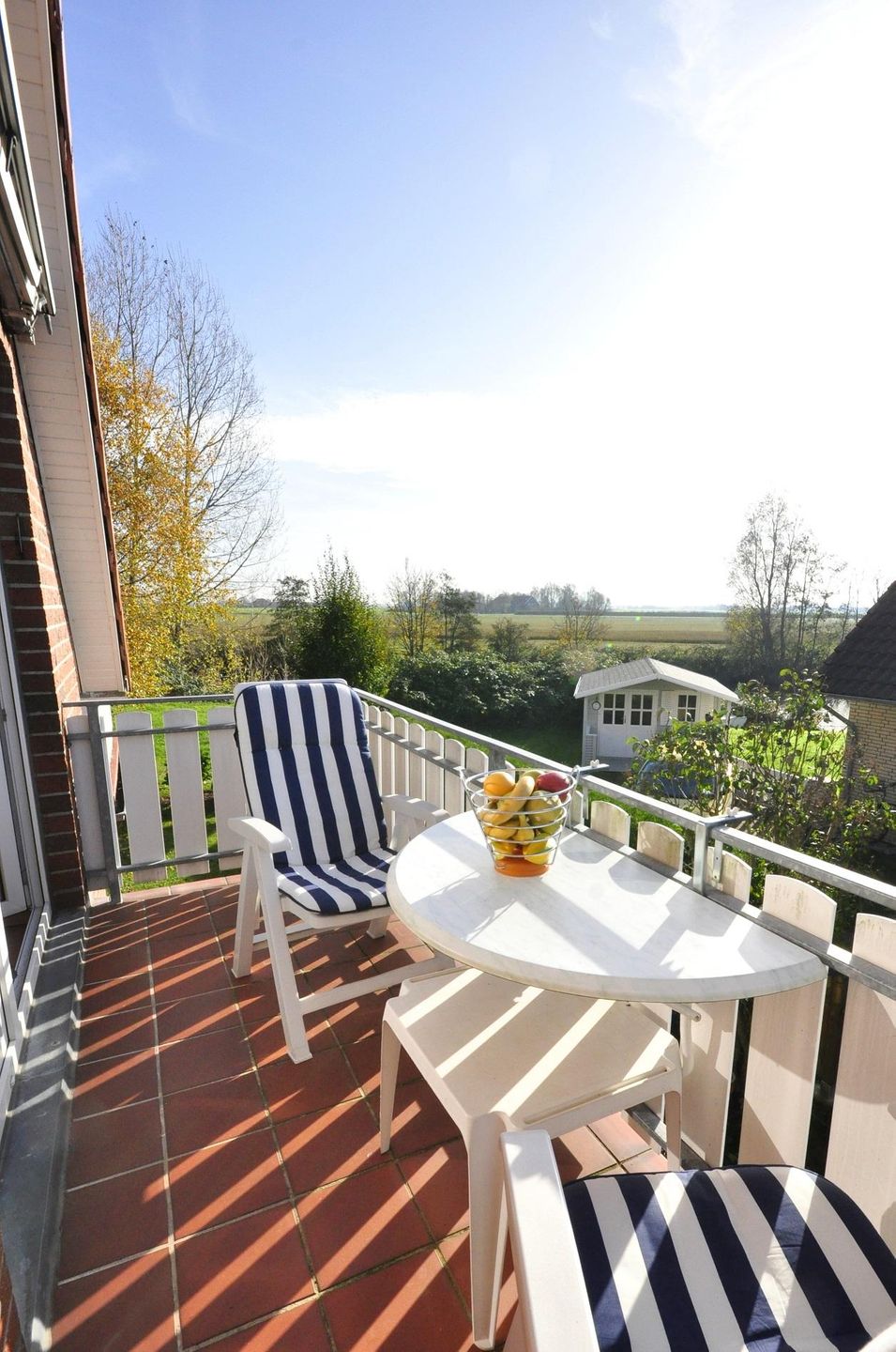  Ferienwohnung Am Harlebogen 10 Whg. 5 Carolinensiel - Balkon