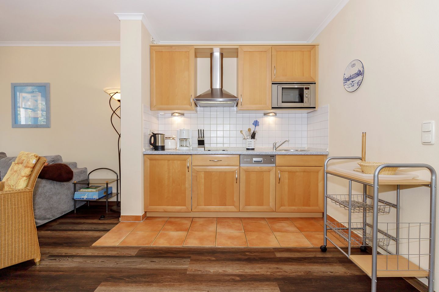 Meeresblick Meeresblick 302 Kühlungsborn - Wohn-Essbereich mit Küchenzeile