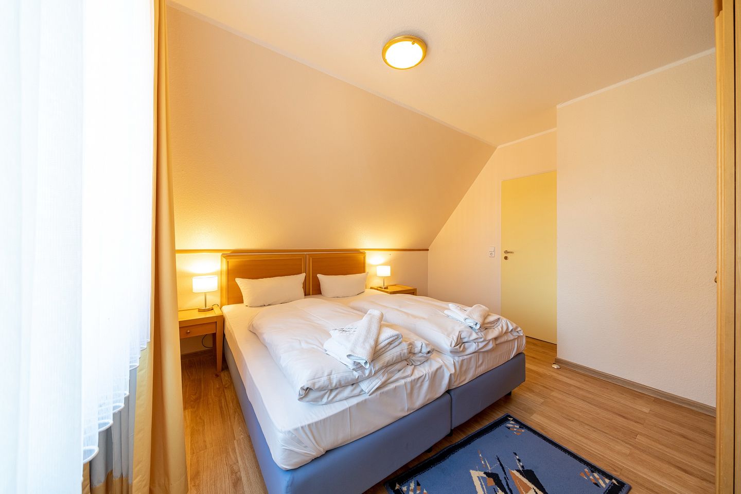 Hus Inselkieker Hus Inselkieker 215  Schillig - Schlafzimmer mit Doppelbett