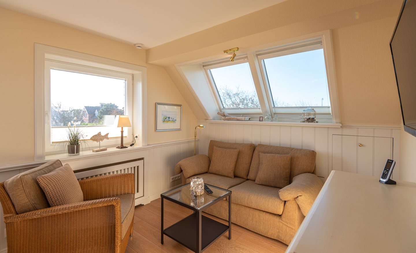  Haus Sonnenstrahl Whg. 2 OG Westerland - Wohnzimmer