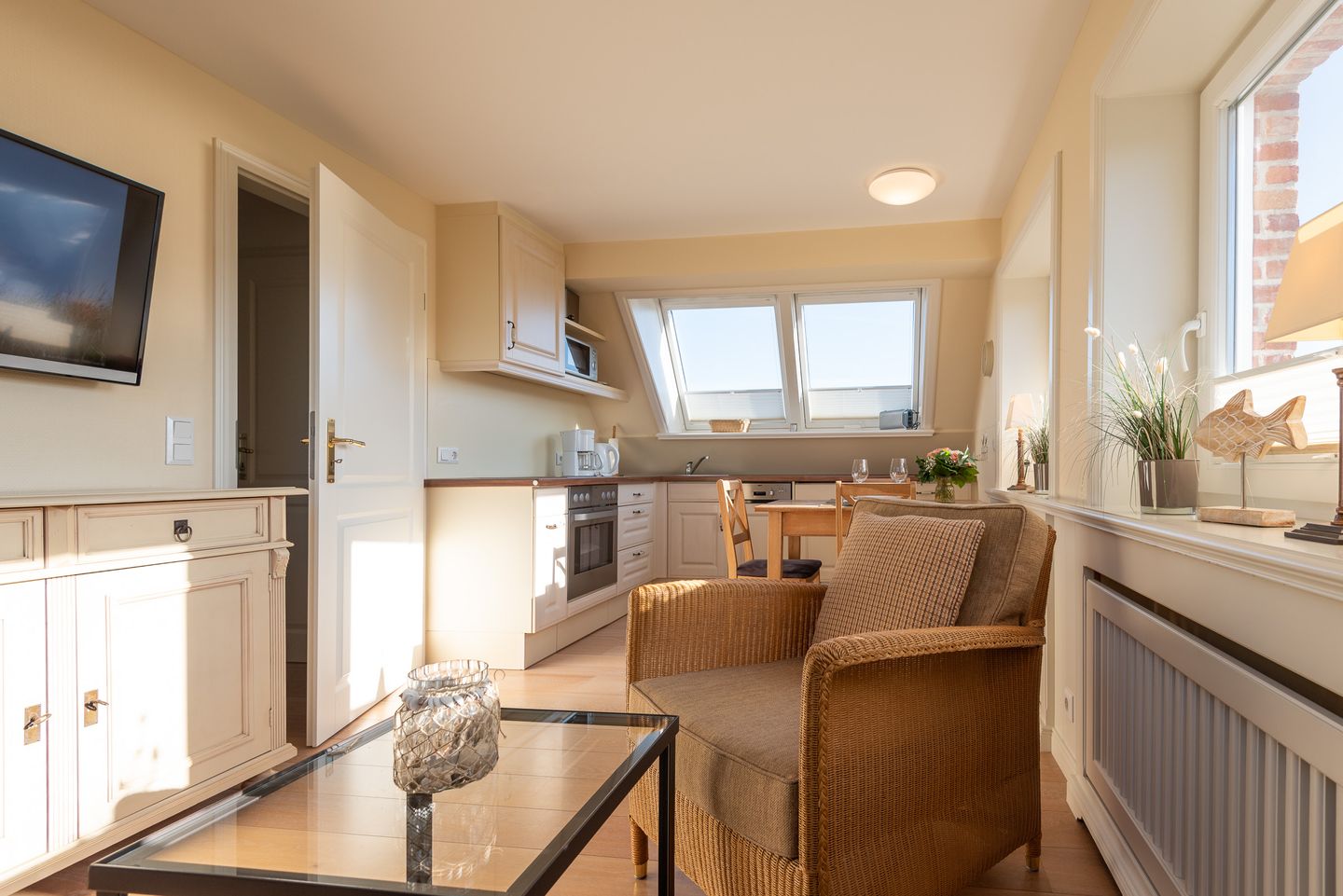  Haus Sonnenstrahl Whg. 2 OG Westerland - Wohnzimmer