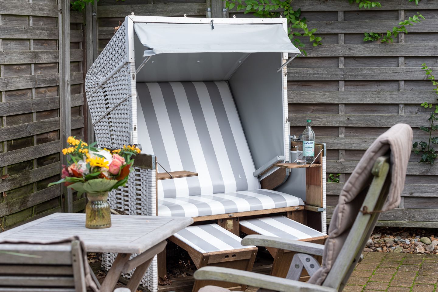  Haus Sonnenstrahl Whg. 3 Strandhaus Westerland - Terrasse