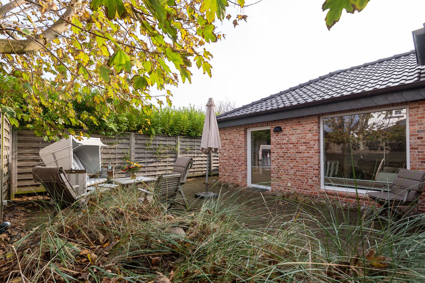  Haus Sonnenstrahl Whg. 3 Strandhaus Westerland - Terrasse