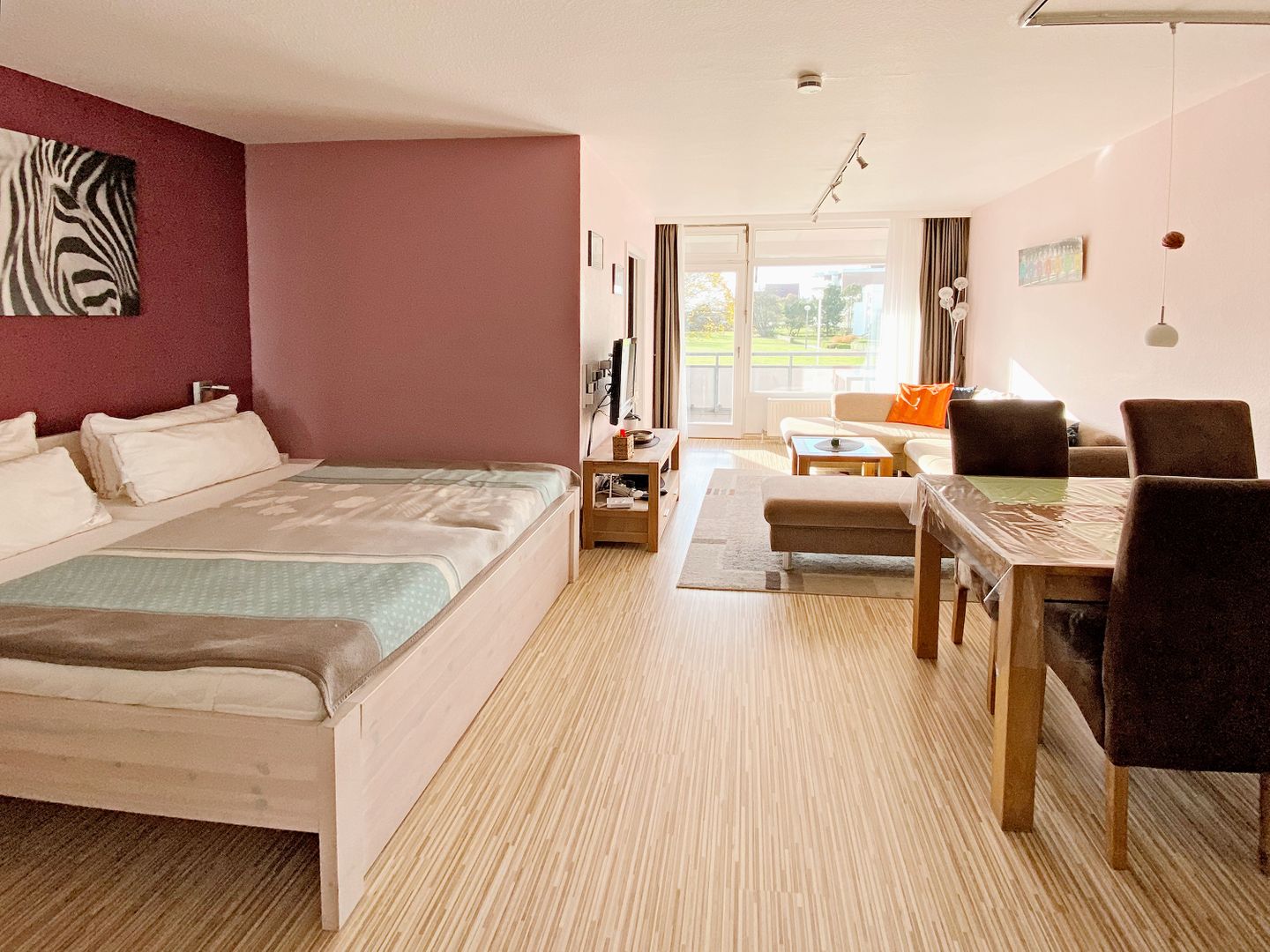 Kaiserhof Apartment 109, Typ D  - Bett