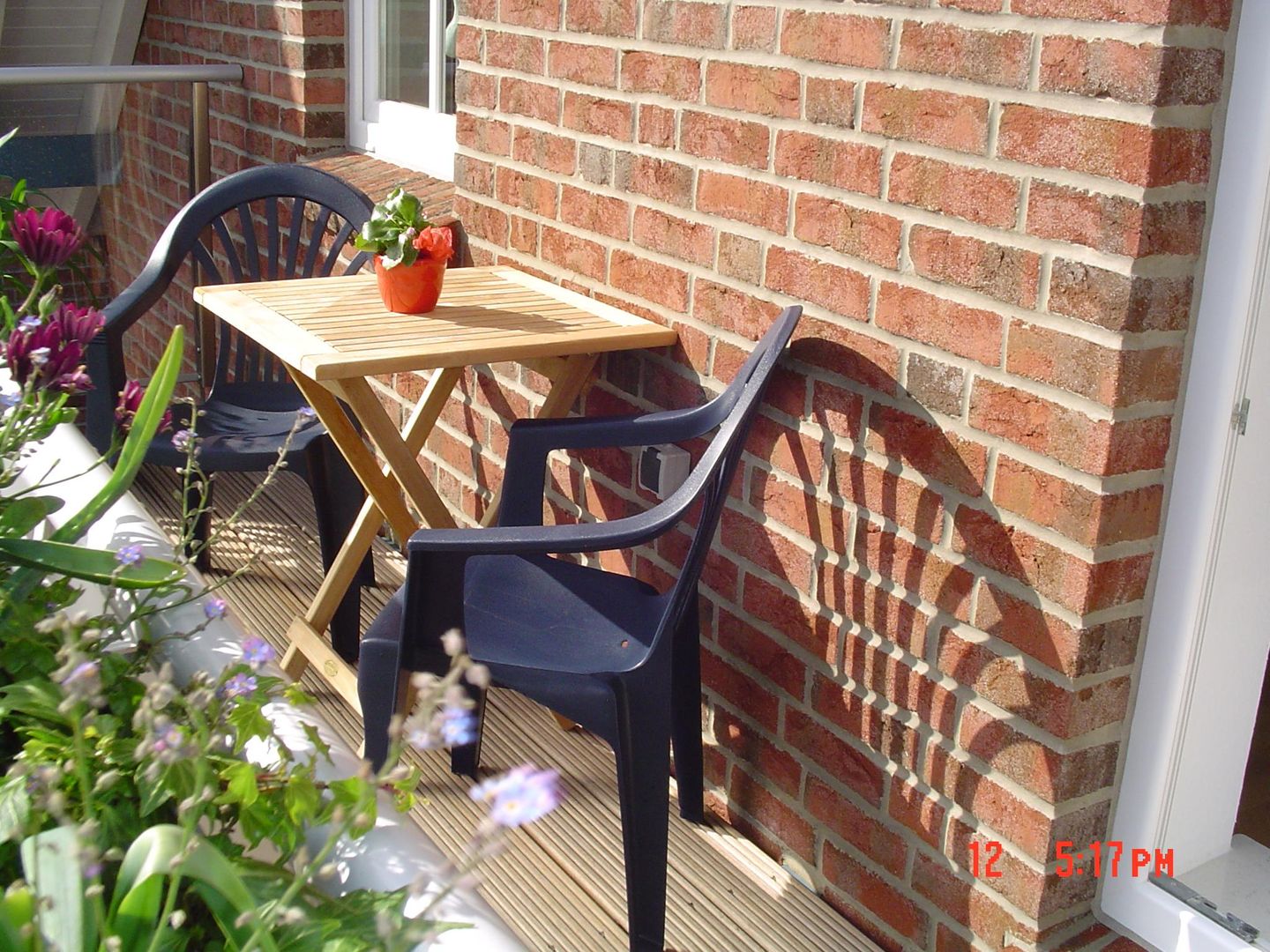  Ferienwohnung Wolke 7 Werdum - Balkon