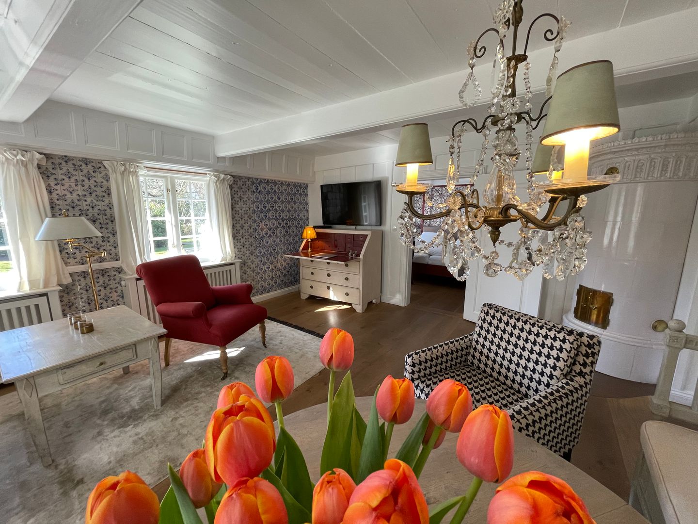 Weidemannhaus Wohnung 1 "Kapitänswohnung" Keitum - Wohnzimmer