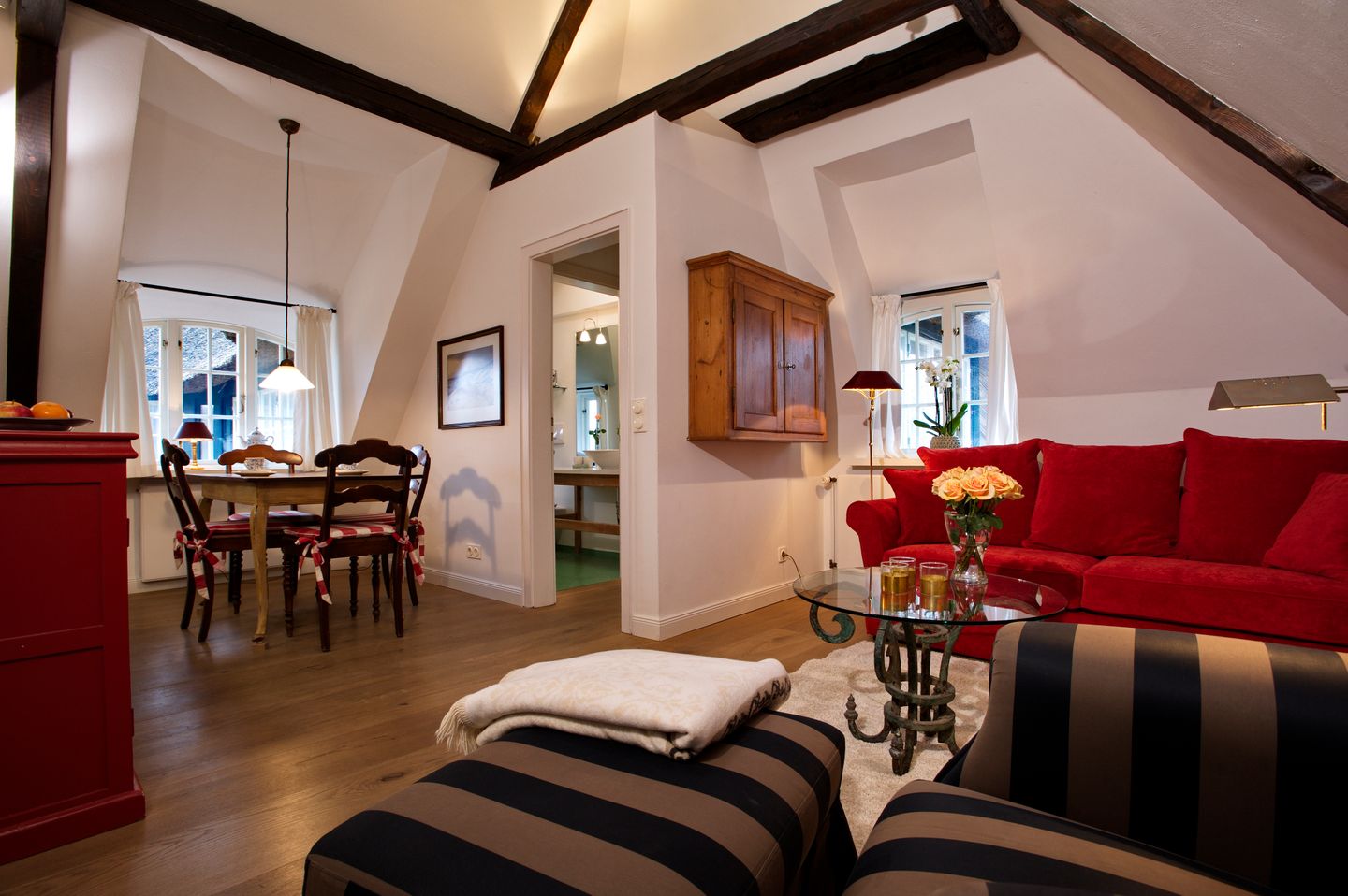 Weidemannhaus Wohnung 6 "Galerie" Keitum - Wohnzimmer