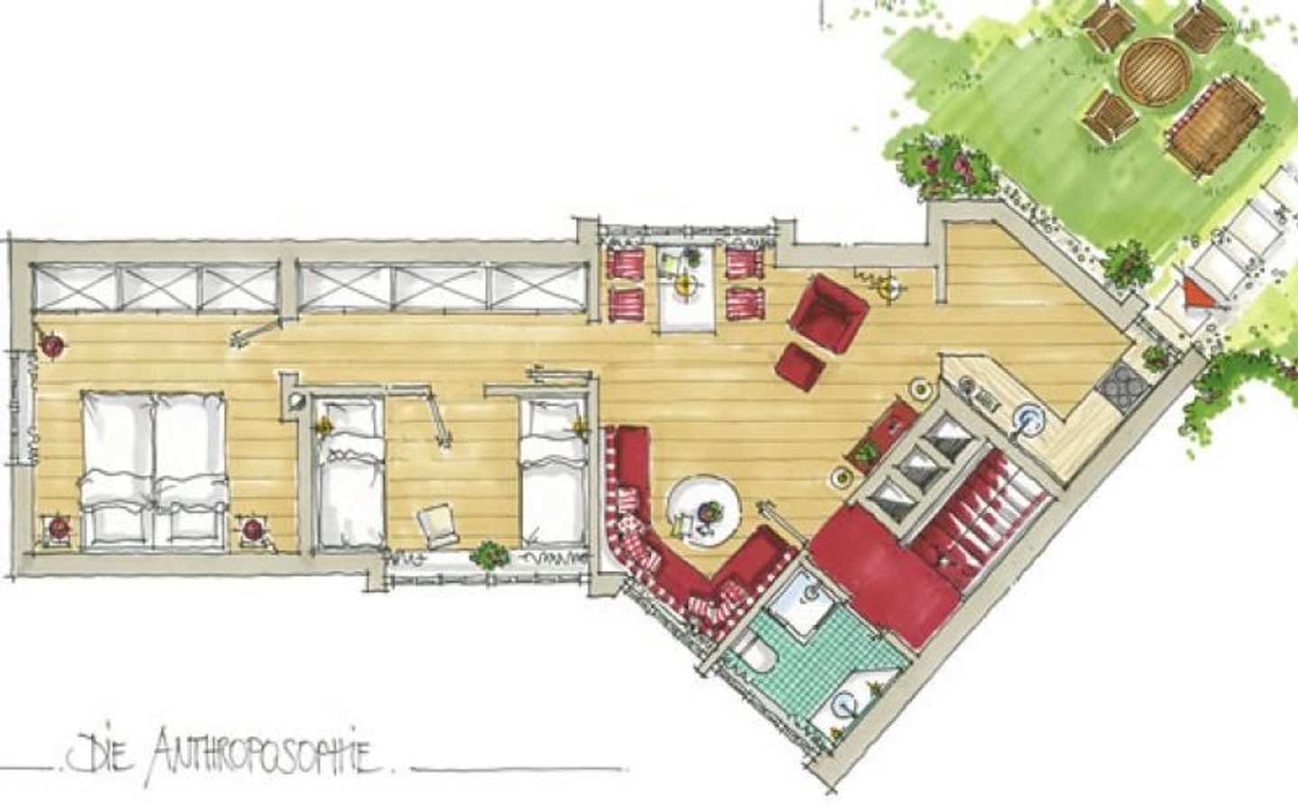 Weidemannhaus Wohnung 7 "Anthroposophie" Keitum - Grundriss