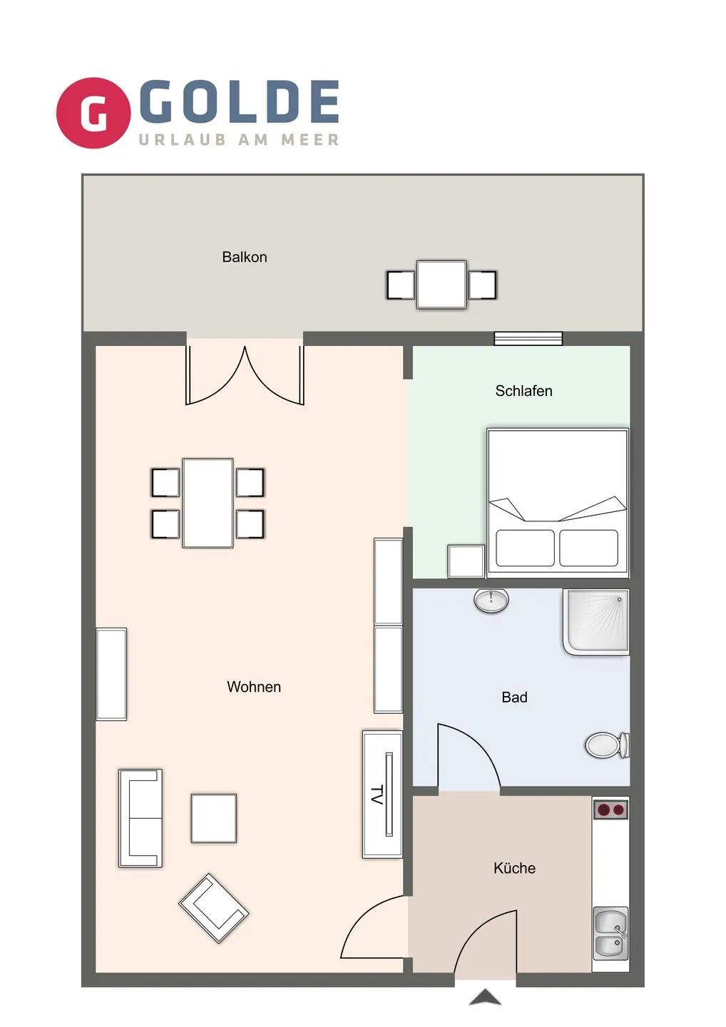 Apartmenthaus Deichbude Apartmenthaus Deichbude Strandmuschel - 2 SPO Ording - 