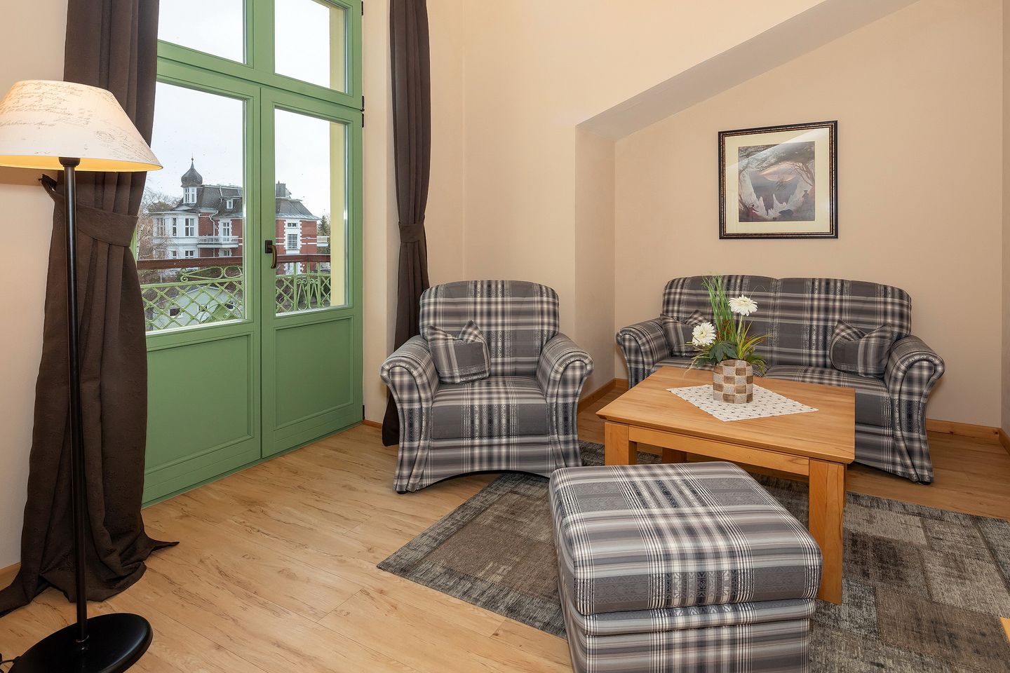 Villa am Ostseestrand Villa am Ostseestrand 310 Usedom - Wohn-Essbereich mit Couch