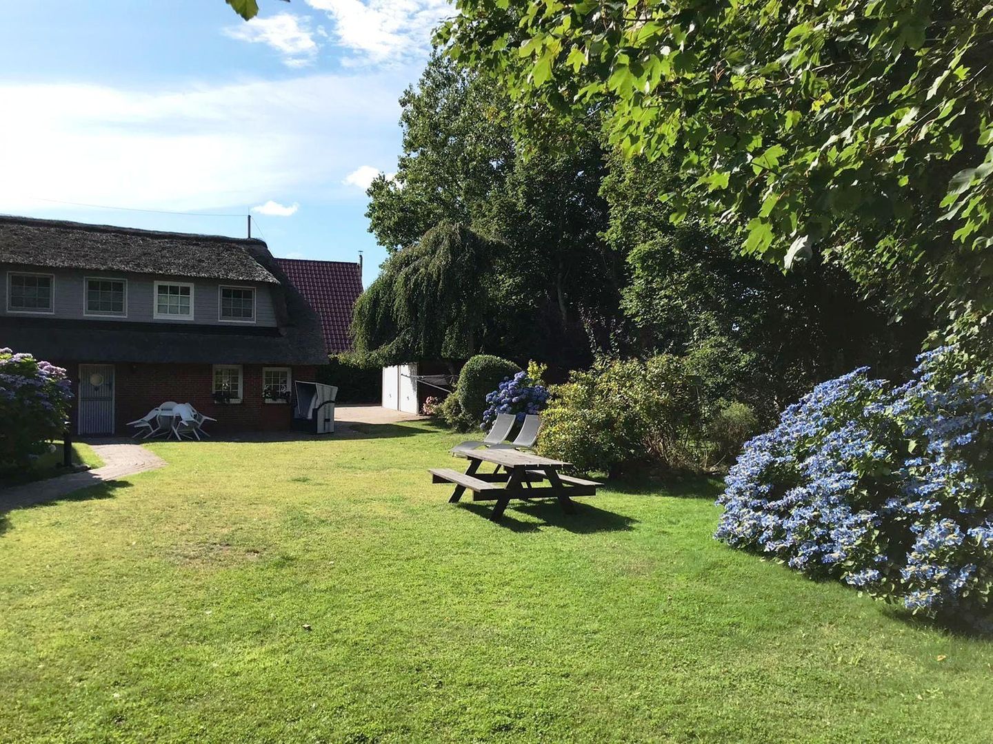 Altes Friesenhaus Wohnung 3 Scheune Morsum - Garten