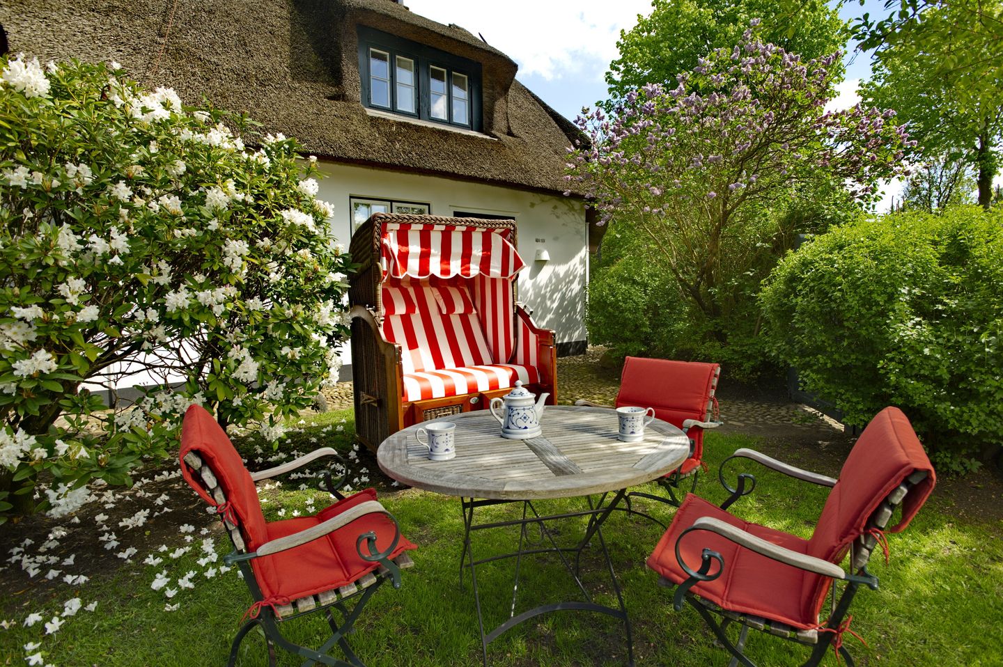 Weidemannhaus Wohnung 7 "Anthroposophie" Keitum - Terrasse