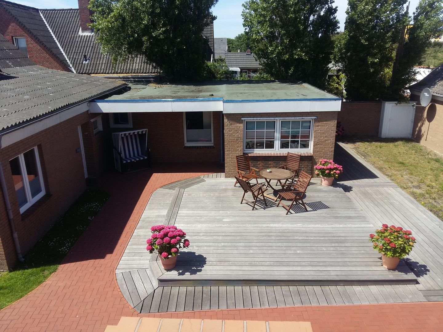 Geert-Bakker-Strasse Ferienwohnung Eddy Geert-Bakker-Straße - Innenhof