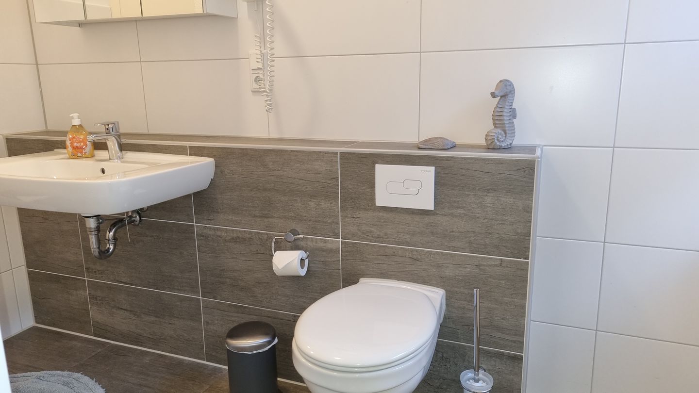 Pension Likedeeler Doppelzimmer William Kidd Pension Likedeeler - Bad mit WC