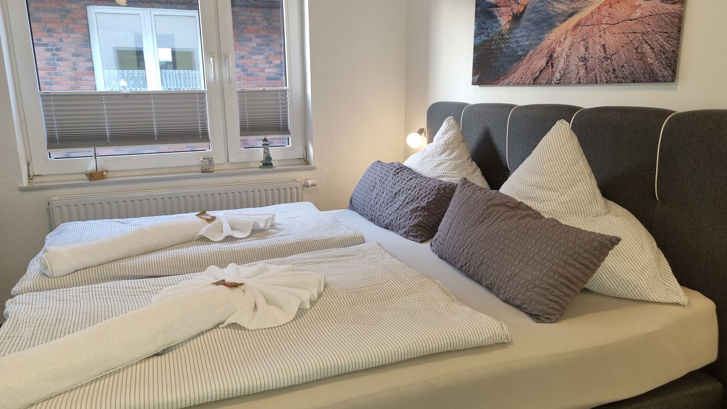 Pension Likedeeler Doppelzimmer William Kidd Pension Likedeeler - Schlafzimmer Blick aus Fenster