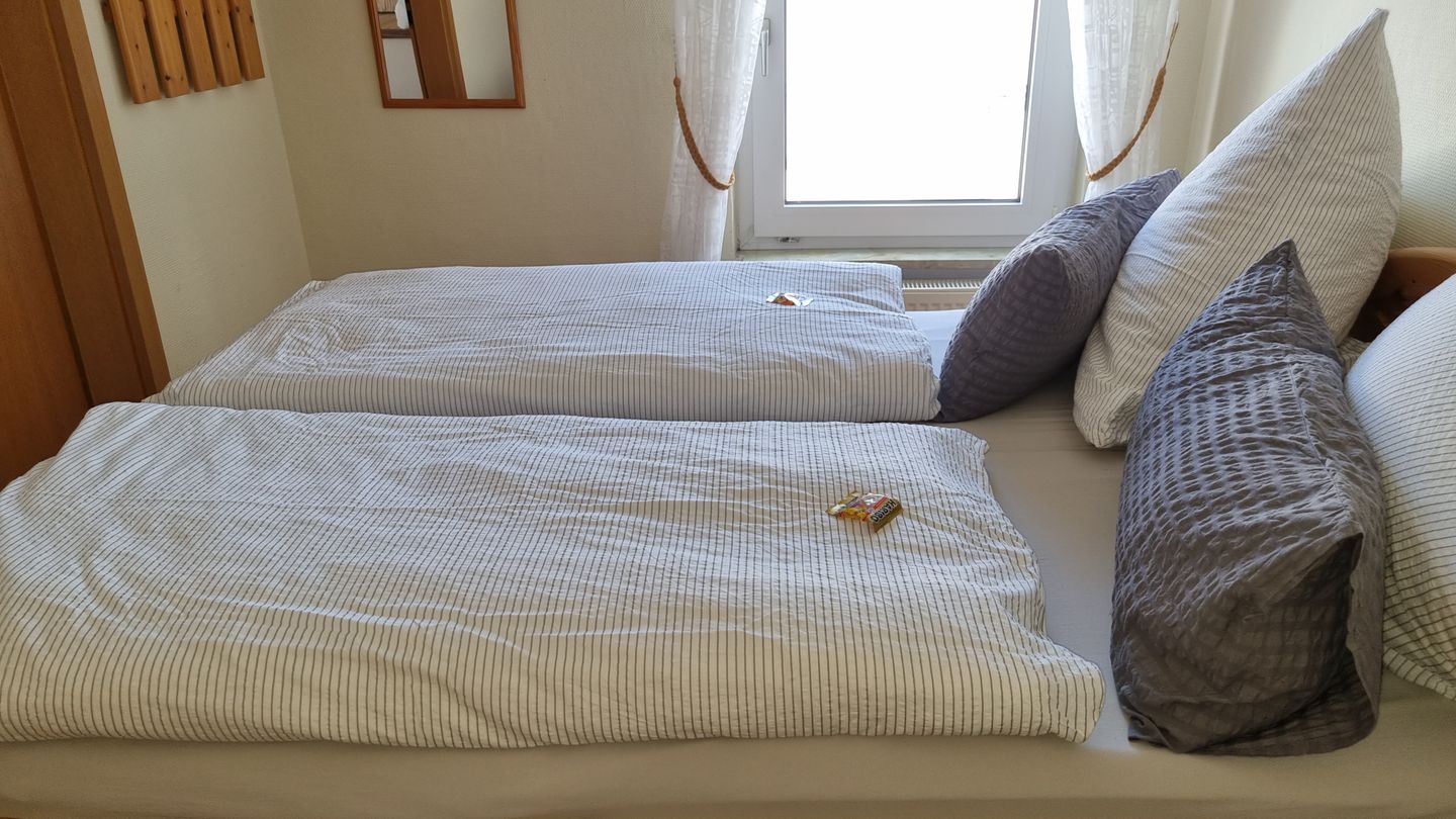 Haus Borkumitte Appartement Thor Haus Borkumitte - Kleines Schlafzimmer