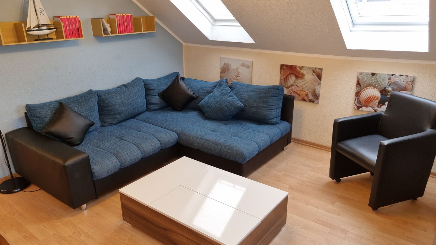 Geert-Bakker-Strasse Ferienwohnung Eddy Geert-Bakker-Straße - Wohnzimmer Sitzecke