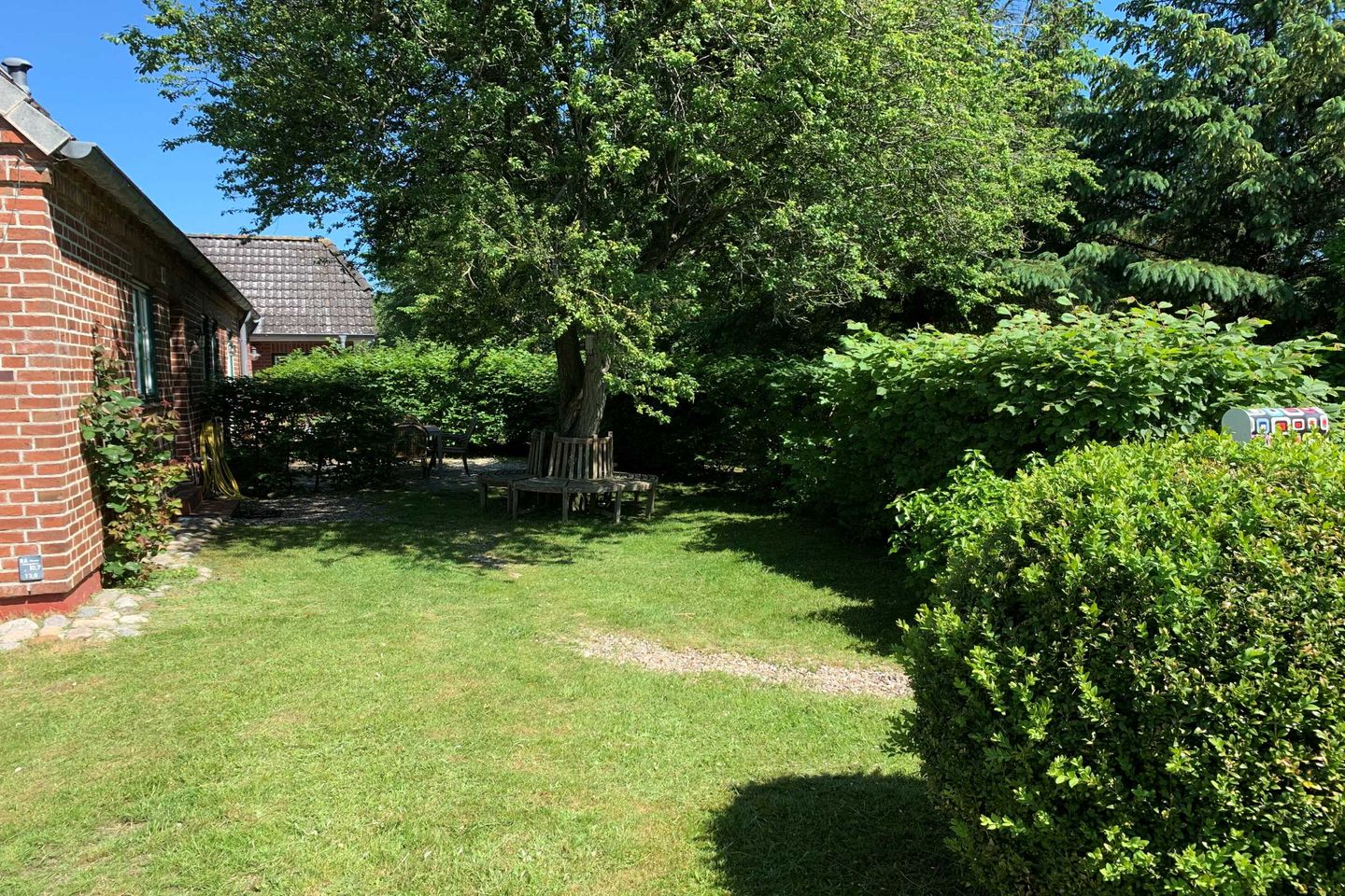 Haus Smäswai 10 Haushälfte Lee 4 Sterne Haus mit Terrasse und Strandkorb Nebel auf Amrum - 
