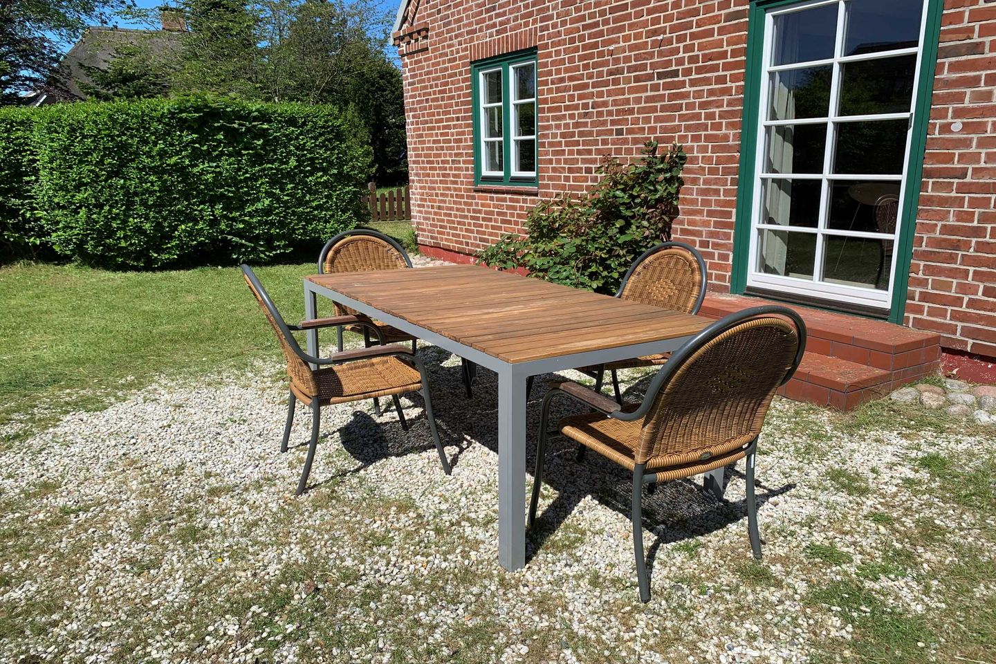 Haus Smäswai 10 Haushälfte Lee 4 Sterne Haus mit Terrasse und Strandkorb Nebel auf Amrum - 