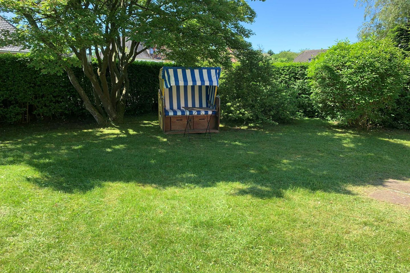Haus Smäswai 10 Haushälfte Lee 4 Sterne Haus mit Terrasse und Strandkorb Nebel auf Amrum - 