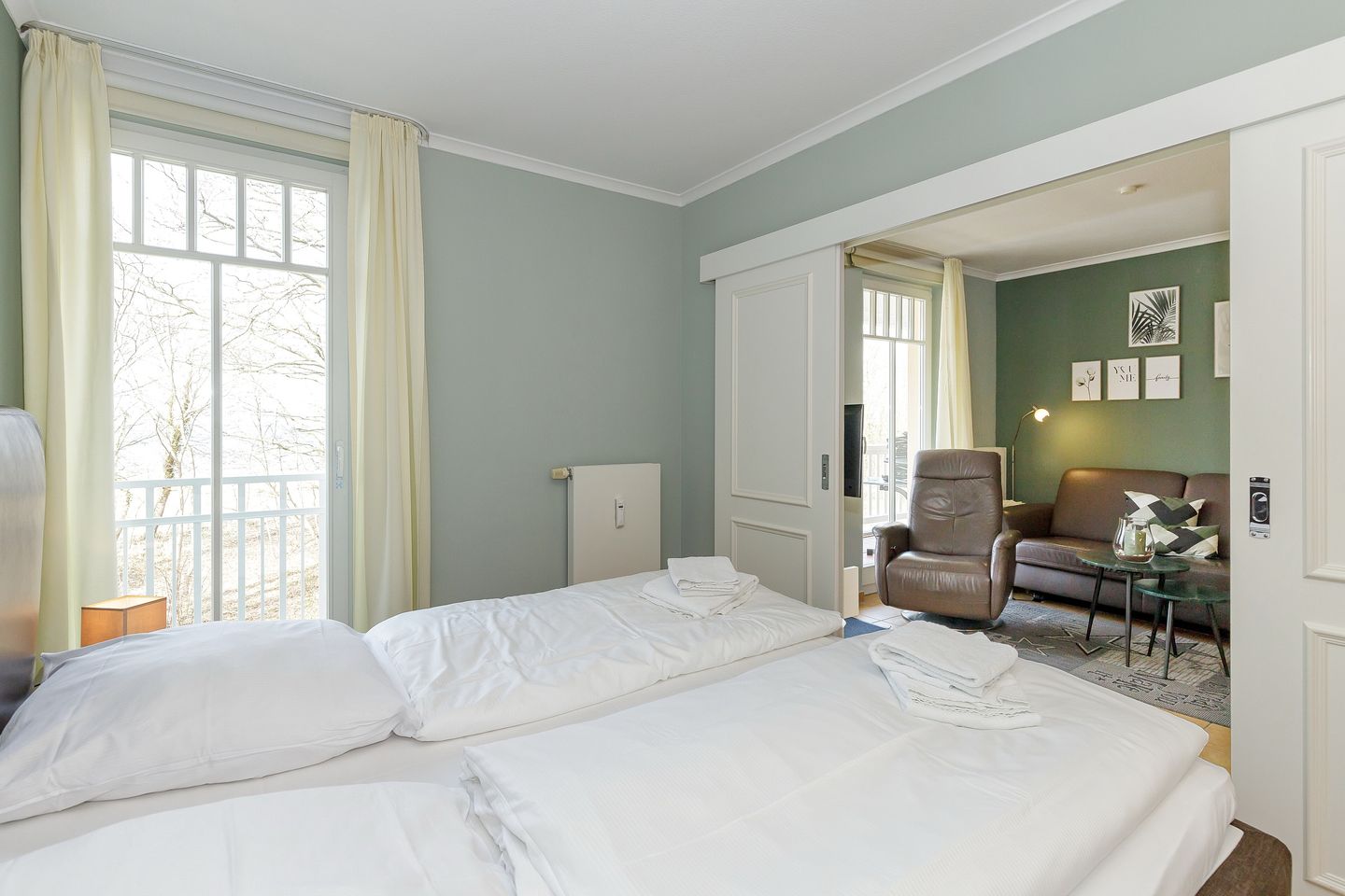 Dünenschloss Dünenschloss 2-20 Kühlungsborn - Schlafzimmer mit Doppelbett