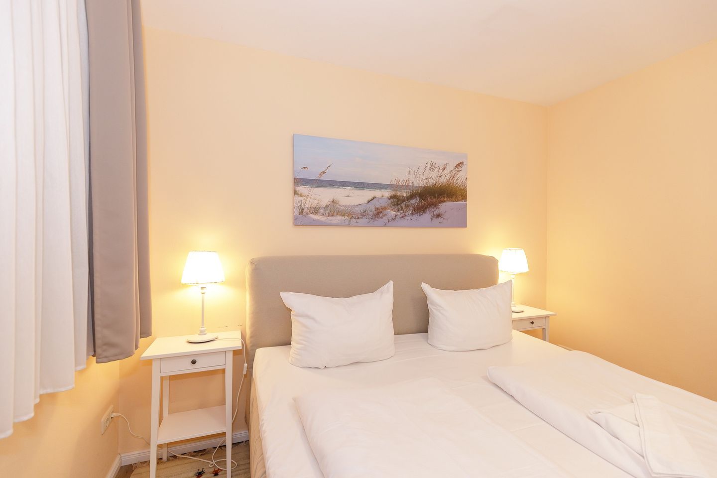 Meeresblick Meeresblick 320 Kühlungsborn - Schlafzimmer mit Doppelbett