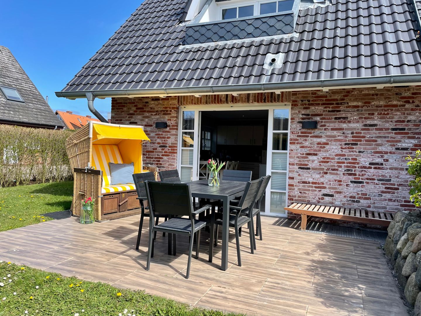  Meerblau Tinnum - Terrasse