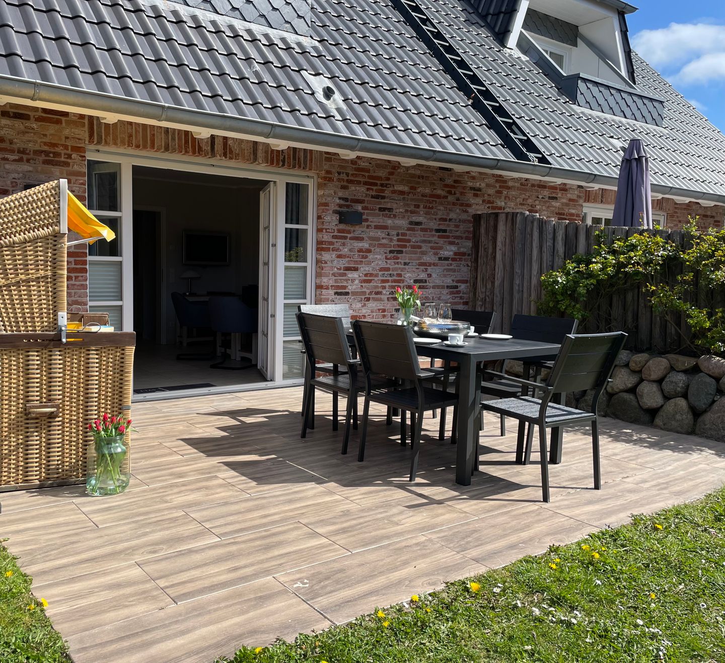  Meerblau Tinnum - Terrasse