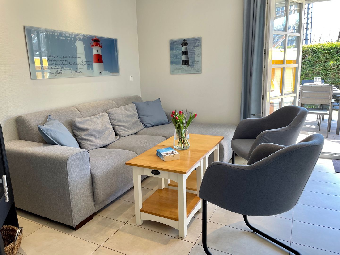  Meerblau Tinnum - Wohnzimmer