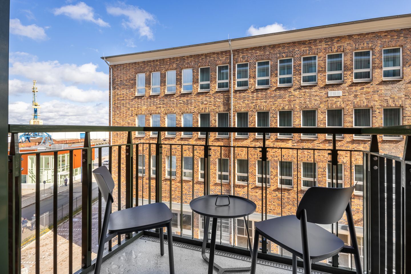 Krusespeicher Krusespeicher 3-45 Wismar - Balkon mit Ausblick