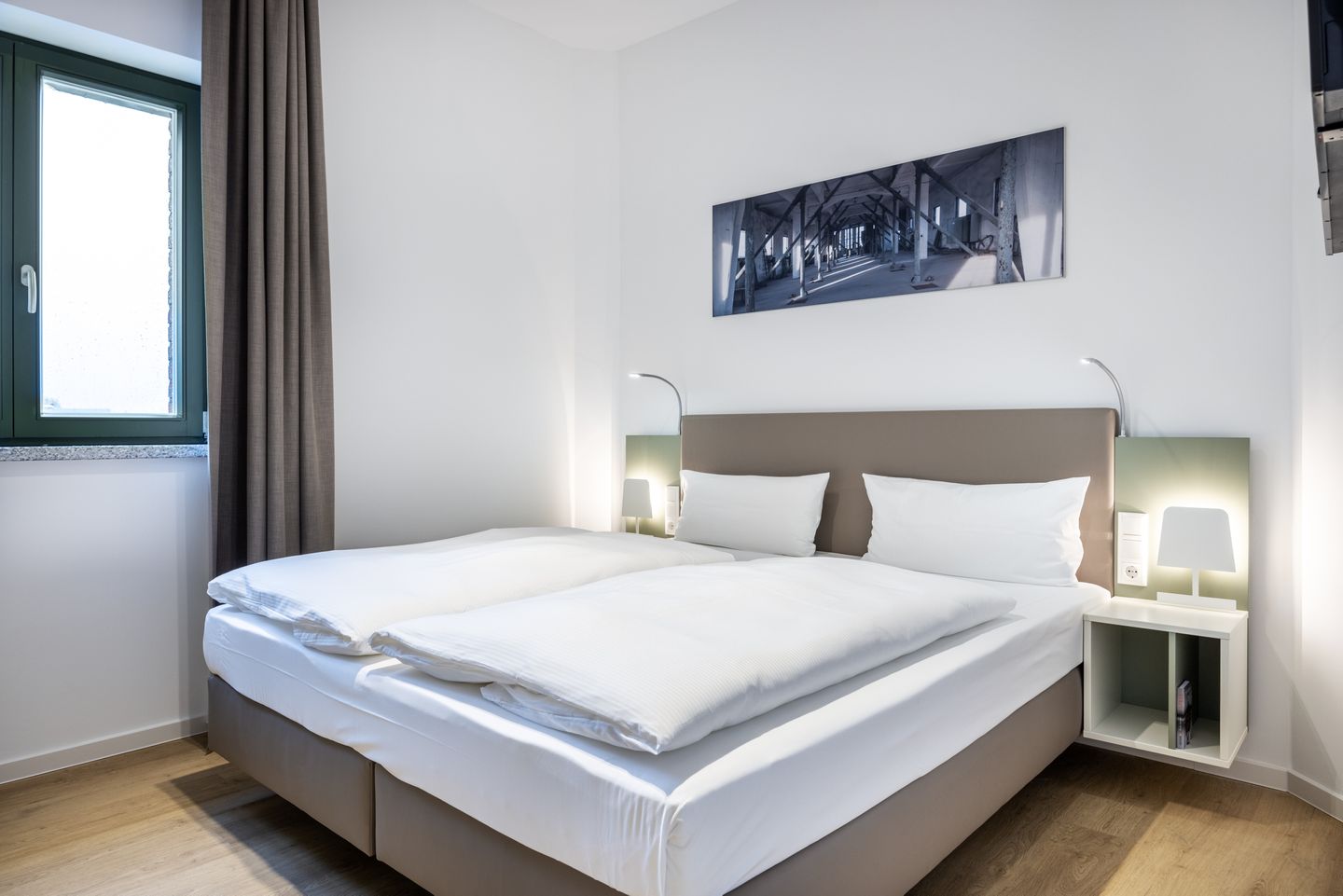 Krusespeicher Krusespeicher 3-47 Wismar - Schlafzimmer mit Doppelbett