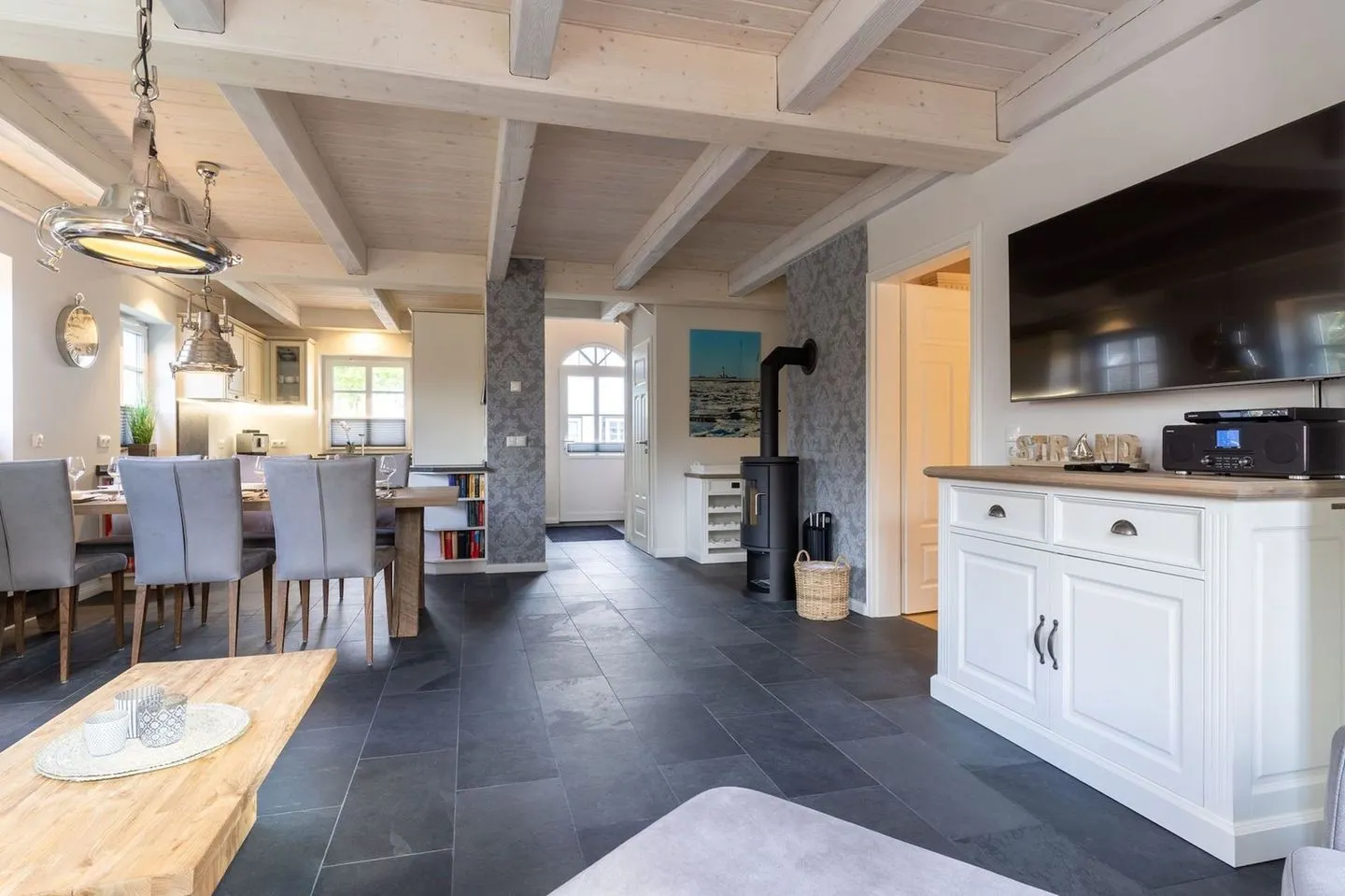 Reetdachhaus Steuerbord & Backbord Reetdachhaus Sandhus Steuerbord SPO Dorf - 