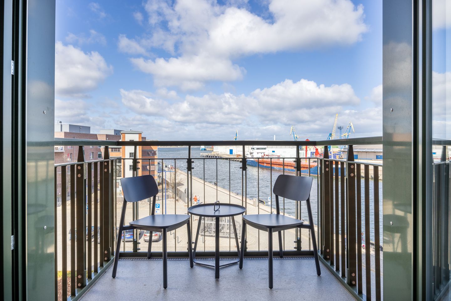 Krusespeicher Krusespeicher 3-50 Wismar - Balkon mit Ausblick