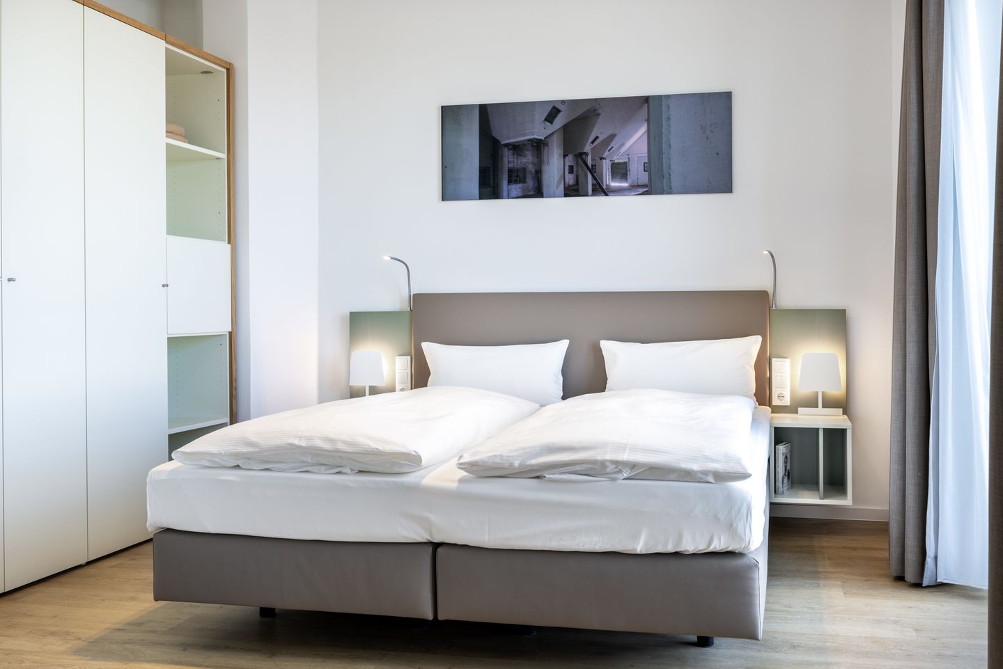 Krusespeicher Krusespeicher 3-51 Wismar - Schlafzimmer mit Doppelbett