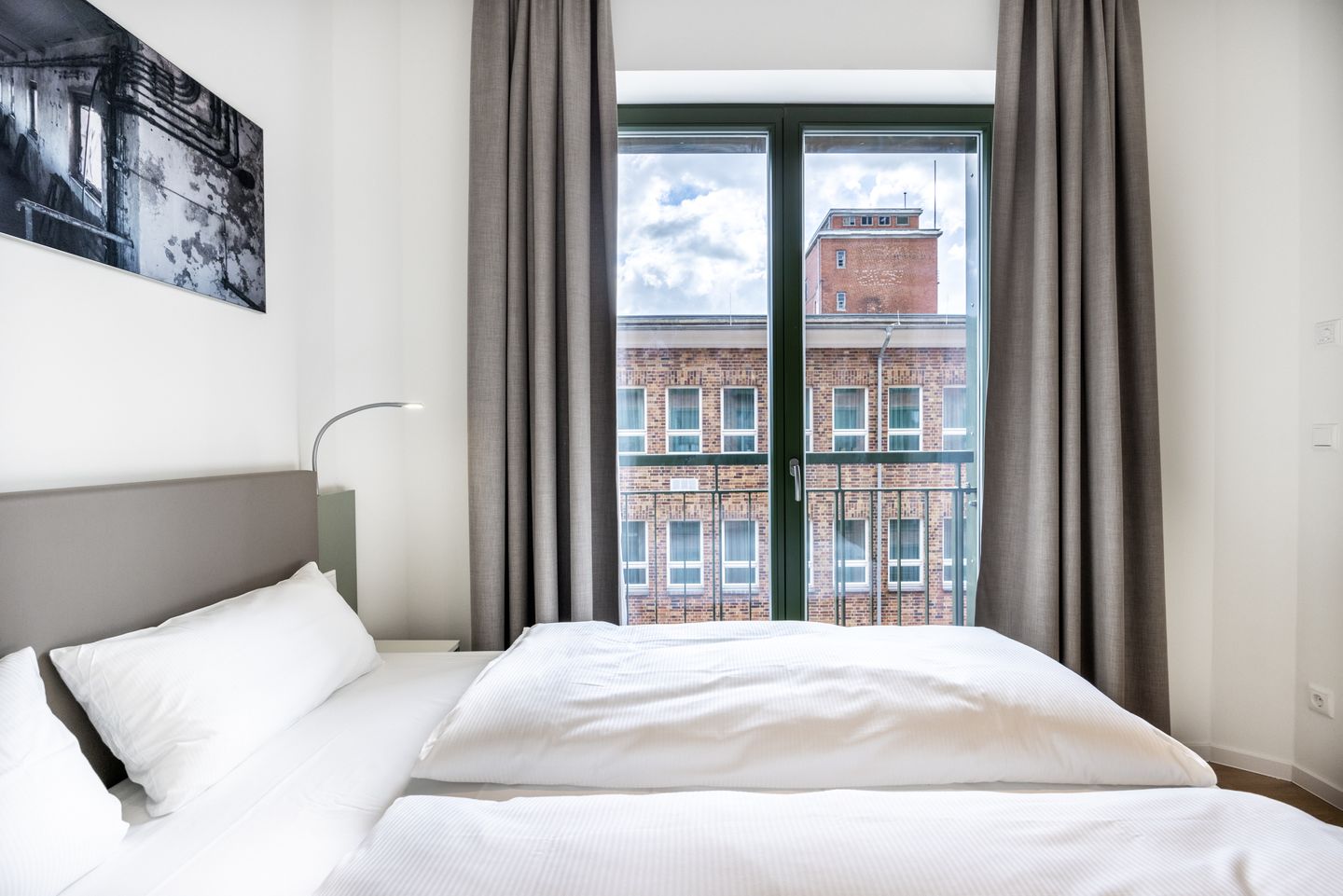 Krusespeicher Krusespeicher 4-54 Wismar - Schlafzimmer mit Doppelbett