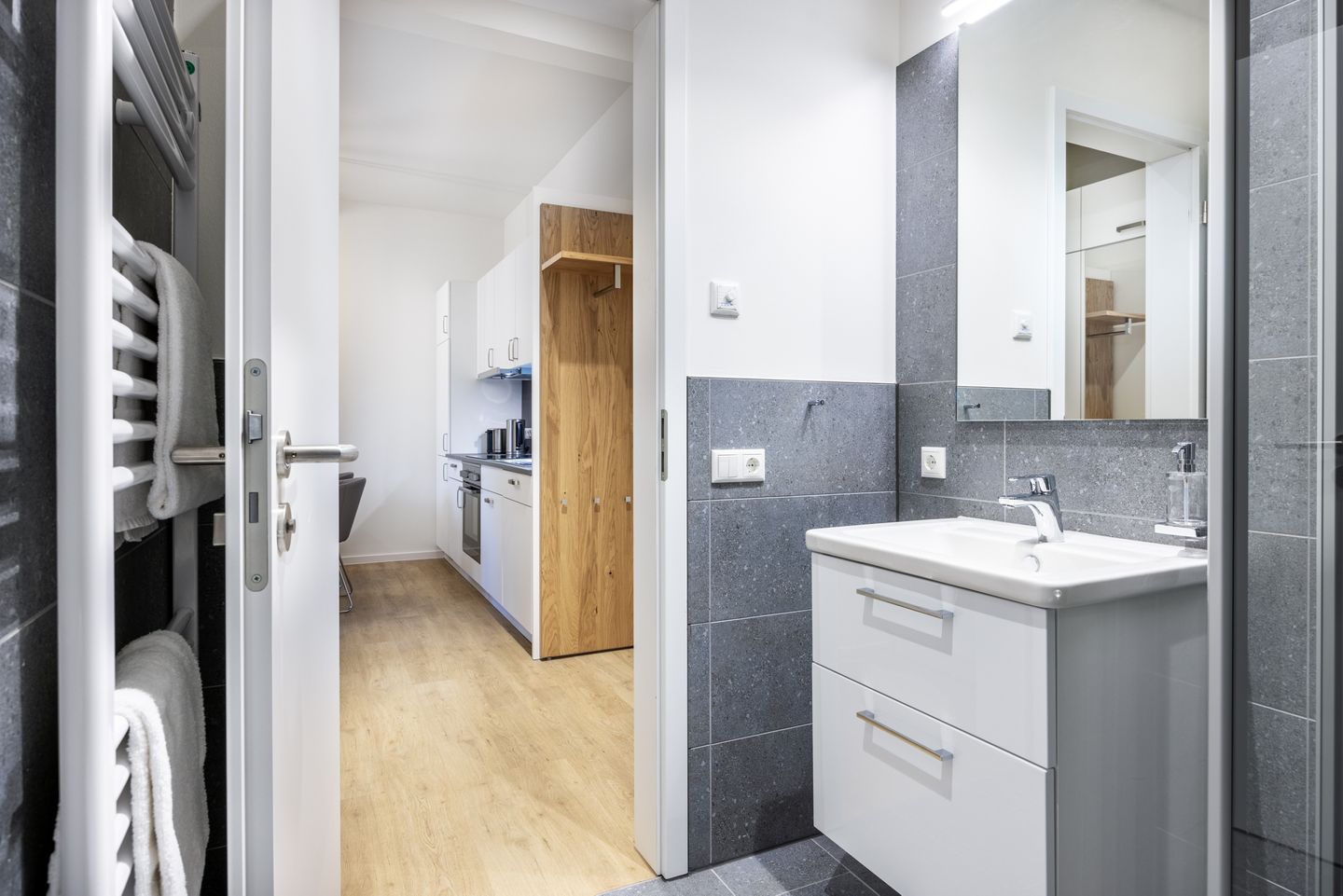 Krusespeicher Krusespeicher 4-54 Wismar - Badezimmer mit Dusche