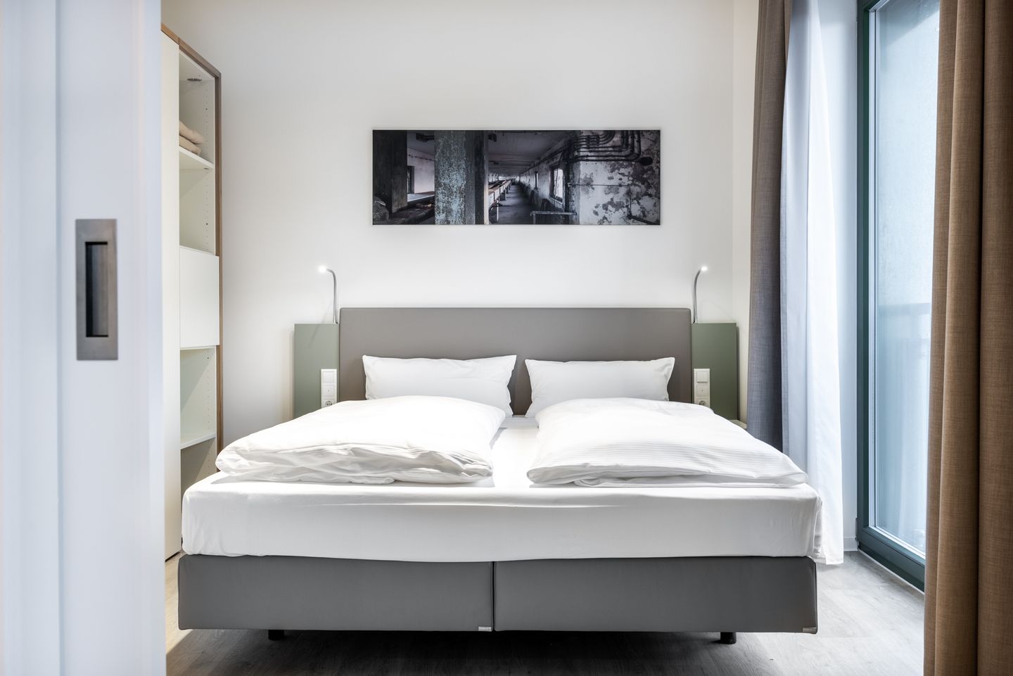 Krusespeicher Krusespeicher 4-54 Wismar - Schlafzimmer mit Doppelbett