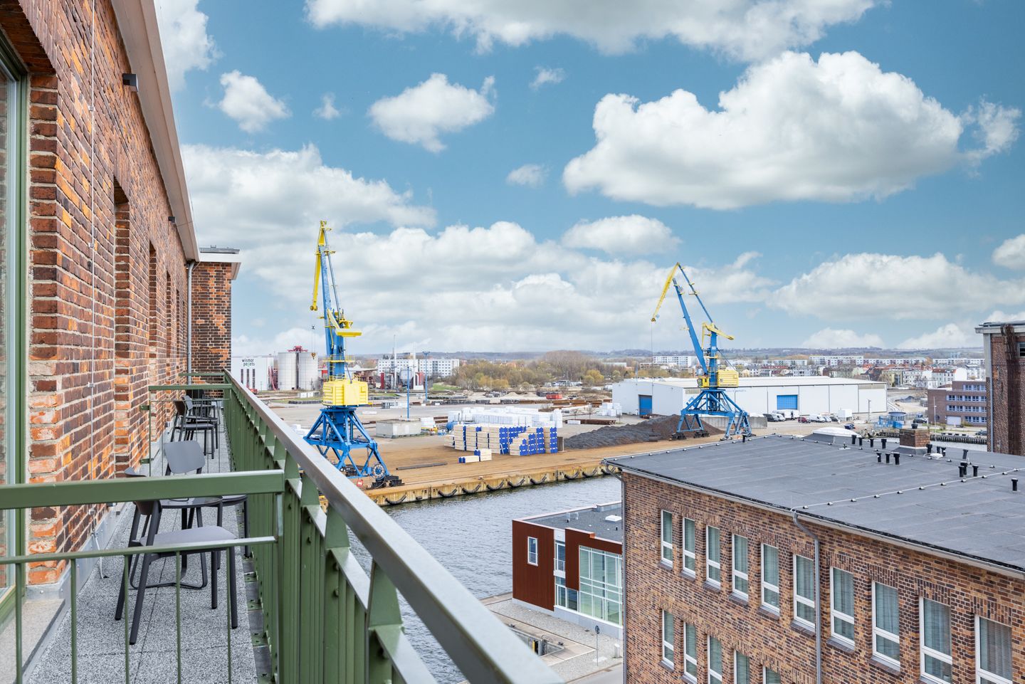 Krusespeicher Krusespeicher 6-72 Wismar - Balkon mit Ausblick