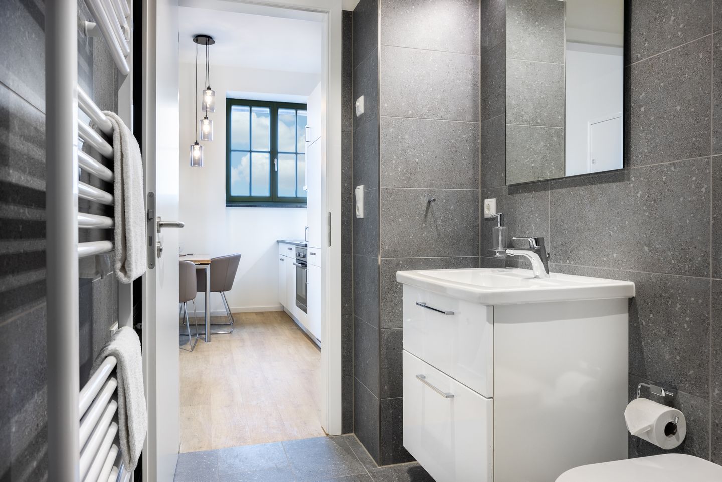 Krusespeicher Krusespeicher 6-72 Wismar - Badezimmer mit Dusche