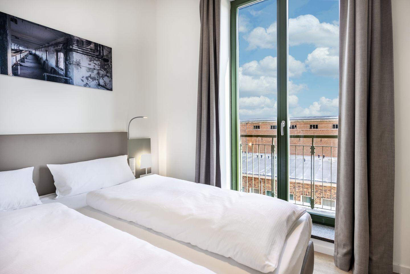 Krusespeicher Krusespeicher 6-72 Wismar - Schlafzimmer mit Doppelbett