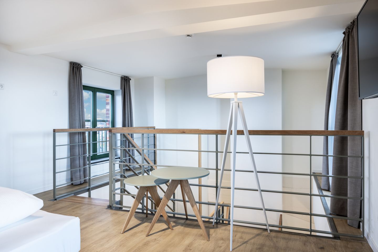 Krusespeicher Krusespeicher 6-74 Wismar - Schlafzimmer mit Doppelbett